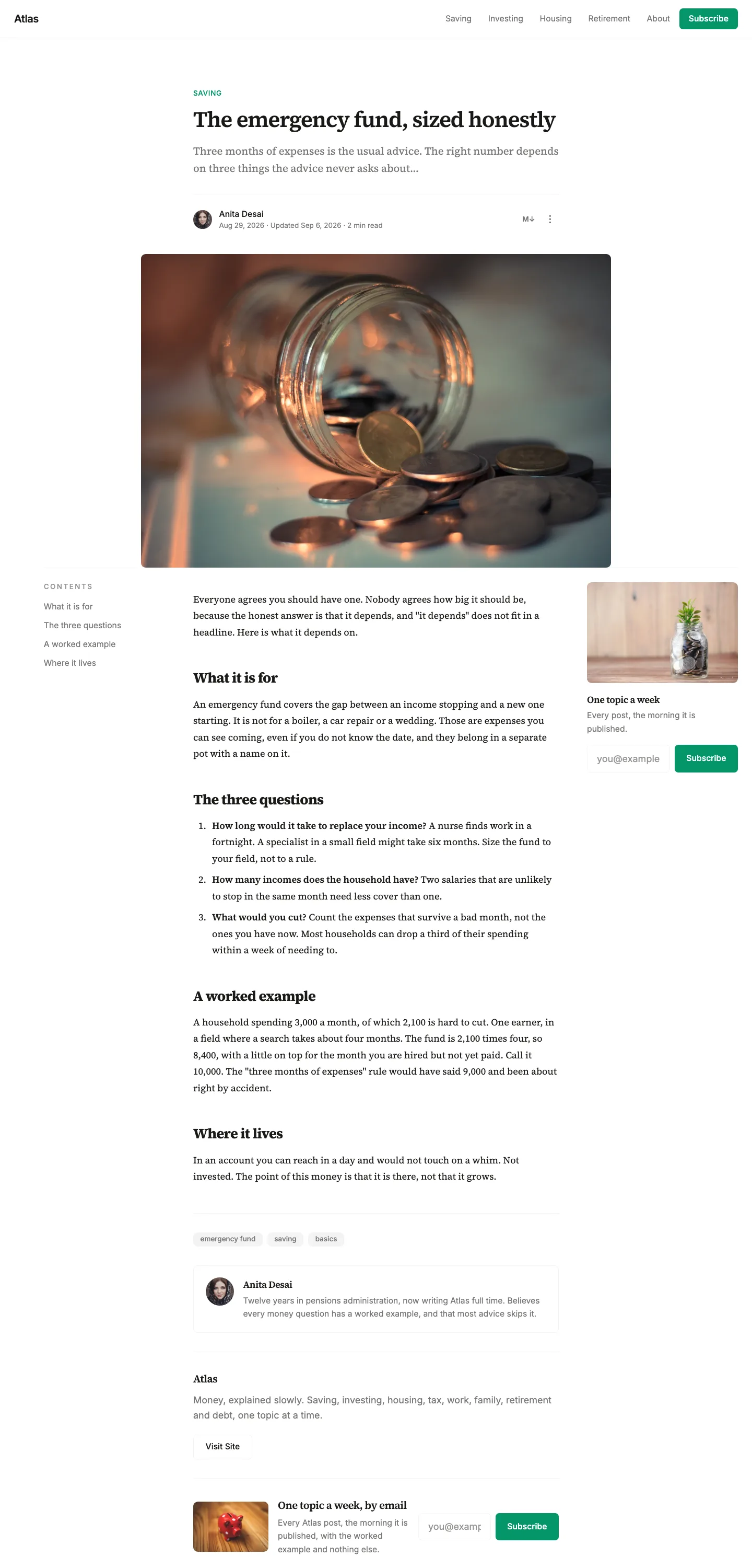 atlas article in light mode